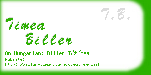 timea biller business card